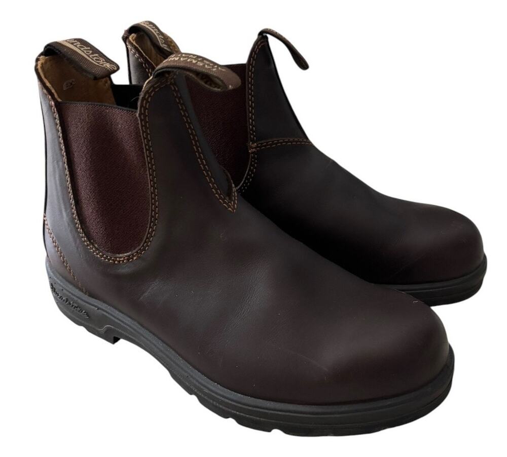Blundstone Chelsea Leather Boots Womens Size 10.5 Dark Brown Leather